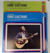 LOTTO 2x RINO GAETANO CANTAVA LE CANZONI + AD ESEMPIO LP 33 giri COMPILATION