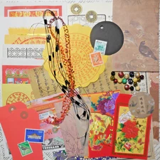 Asian Ephemera Pack "Far East" Junk Journal Collage Paper Crafts Altered Art
