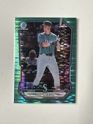 2026 Bowman Chrome Prospects Colt Emerson Aqua Pulsar #/125 #BCP-154 Mariners
