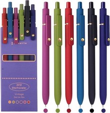 WRITECH Retractable Gel Ink Pens: Multi Colored 2 in 1 Colorful Click Pen Assort