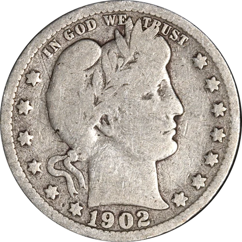1902-S Barber Quarter