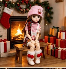 Ball Jointed Doll Christmas Outfit Santa Snowman Theme
