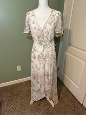 Show Me Your Mumu Floral Sophia Wrap Dress Size XS-EUC