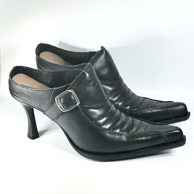 New Vetements x New Rock Leather Moto Mules Womens Size 40EU/10US $1039