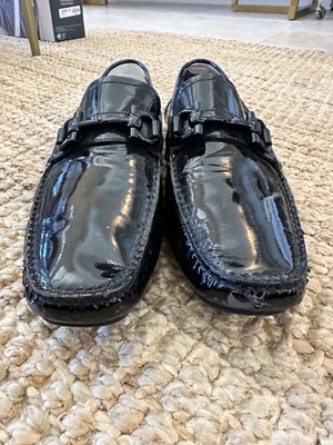 Salvatore FERRAGAMO Patent Leather Loafer Size 10 | eBay display picture 1
