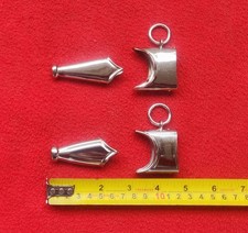 Raccords supérieurs et inférieurs allemands argentés pour fourreau SS et SA