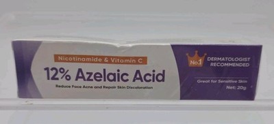 Azelaic Acid Cream Azelaic Acid for Face 12% Hyaluronic Acid 20g Exp 8/27 Sealed