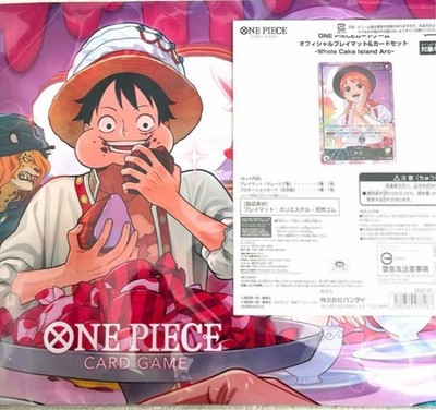 ONE PIECE Card Game Official Playmat & Card Set Whole Cake Island