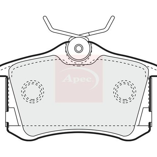 APEC Brake Pad Set, disc brake PAD1249