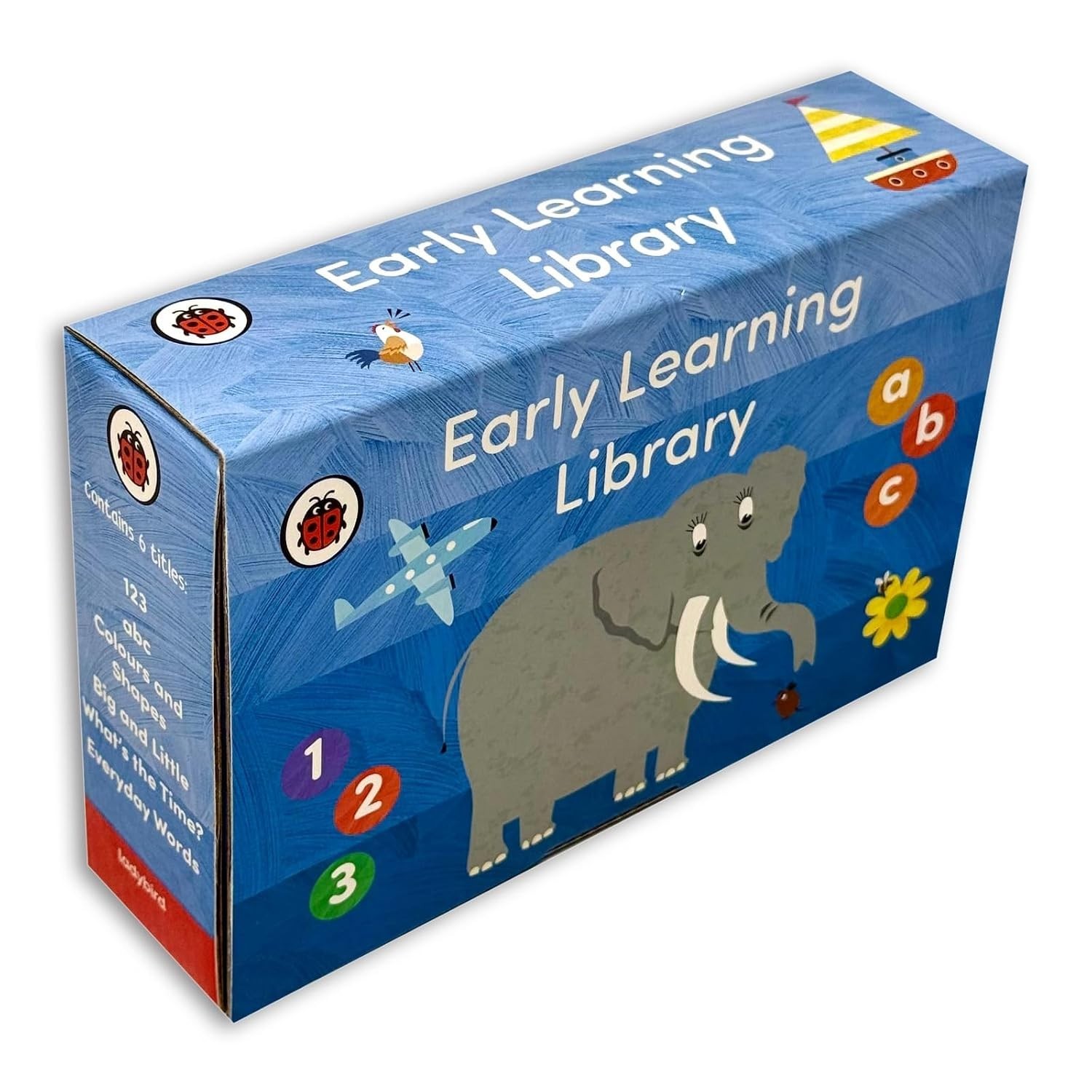 Ladybird Early Learning Collection 6 Books Box Set  ABC, 123, Colours and Shapes
