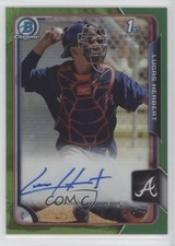 2015 Bowman Draft Chrome Pick Green Refractor 89/99 Lucas Herbert Auto 1b8