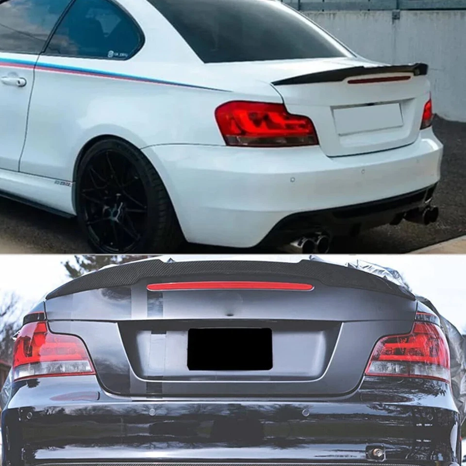 Spoiler Highkick preto brilhante estilo M4 para BMW E82 118i 128i 2007-2013 - Imagem 4 de 4