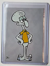 Squidward Limited Edition Artist Signed SpongeBob Squarepants Trading Card 2/10