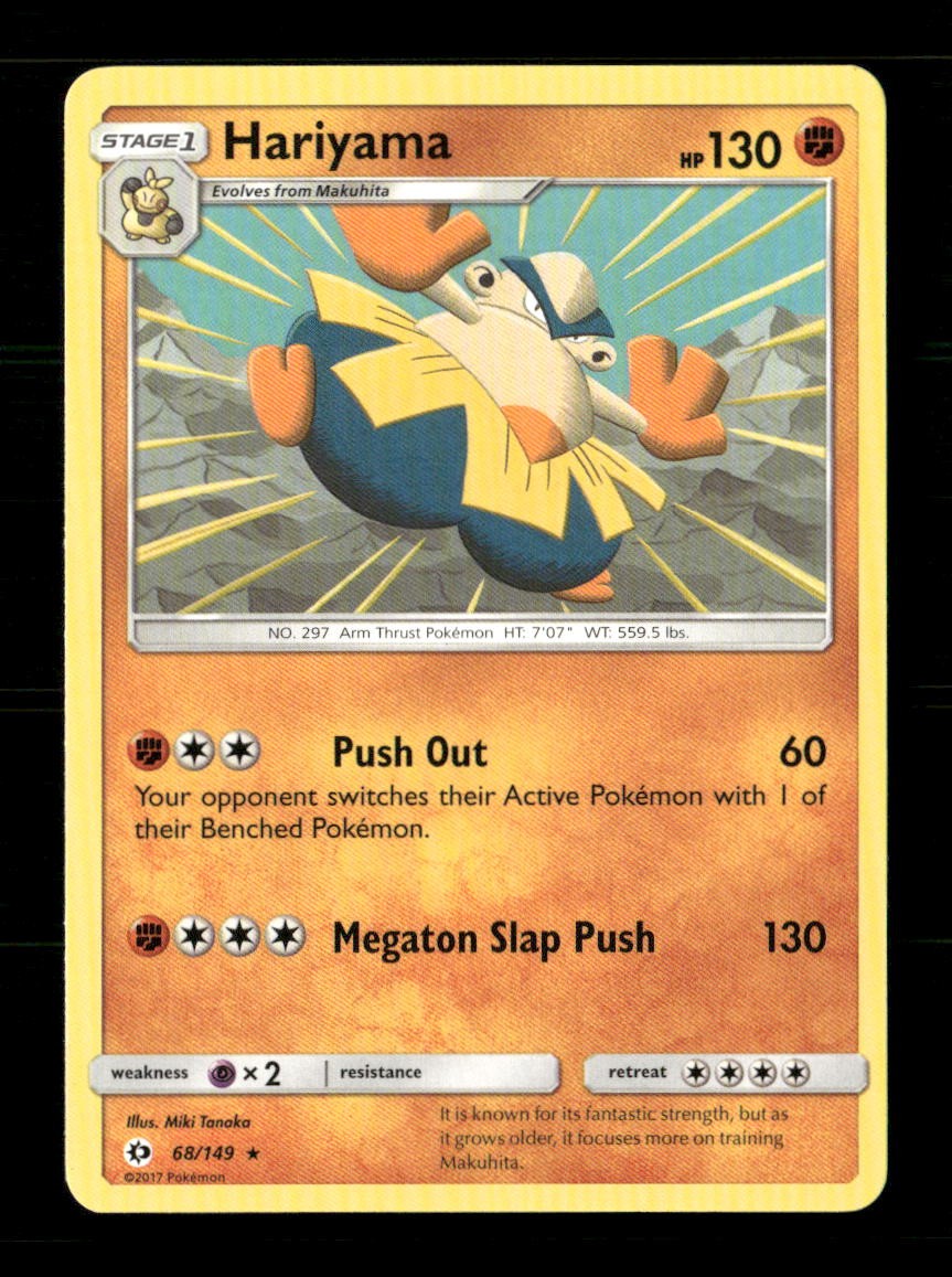 Hariyama 68/149 SM Base Set NM/M Pokemon