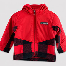 Columbia Toddler Boys Steens MT Overlay Hooded Jacket Size 2T Buffalo Check NWT