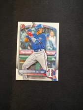 2025 Bowman Draft Baseball Yolfran Castillo Texas Rangers Paper Base #BD-107