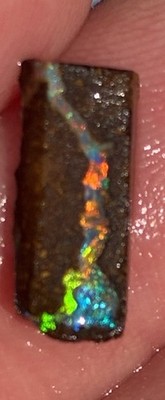 Beautiful Color 1.5ct Very Small Australian Boulder Opal Rough Loose Specimen