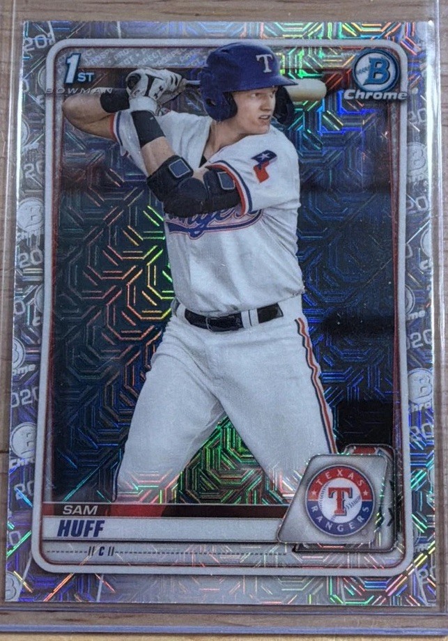 2020 Bowman - Chrome Prospects Sam Huff #BCP-33 Mojo Refractor (RC)