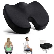 Memory Foam Seat Cushion Office Chair Car Seat Pad Coccyx Tailbone Pain Relief