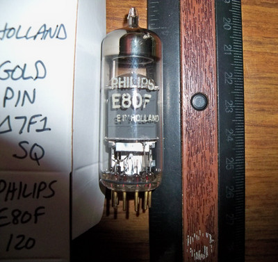 Strong PHILIPS MINIWATT SQ GOLD PIN E80F Tube - 120%