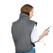 24"x33",Weighted Heating Pad for Back Pain Relief, XXL Large 24 33-grey, Grey