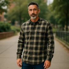 Carhartt Rugged Flex Canvas Fleece Lined Flannel Shirt Jac Men's XXLarge/Tall