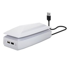 Cooling Fan for PS5 Slim Disc/Digital Low Noise Cooler Dustproof w/8 Modes Light