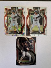 2025 Select Concourse Slade Caldwell #81 Cracked Ice Prizm + #81 Base + #135