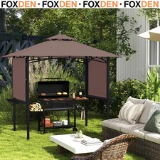 2.5 x 1.5m BBQ Tent Canopy Patio Outdoor Awning Gazebo Party Sun Shelter Coffee