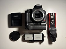 Canon Rebel XSI DSLR Camera With Battery Grip BG-E5, Strap, Charger, Body Cap.