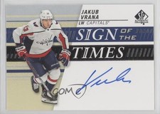 2019 SP Authentic Sign of the Times 2020-21 Update Jakub Vrana #SOTT-JV Auto 4f5