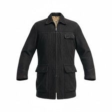 Vintage 1940s  1950s Sears Hercules Brown Suede Half Belt Field Jacket   Size 38