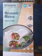 Brussels Airlines Bistro Speisekarte Bordverkauf Flugzeug Summer 2022