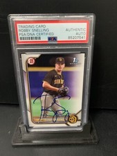 Robby Snelling autograph signed 2022 1st Bowman baseball card PSA SLAB BD82 e