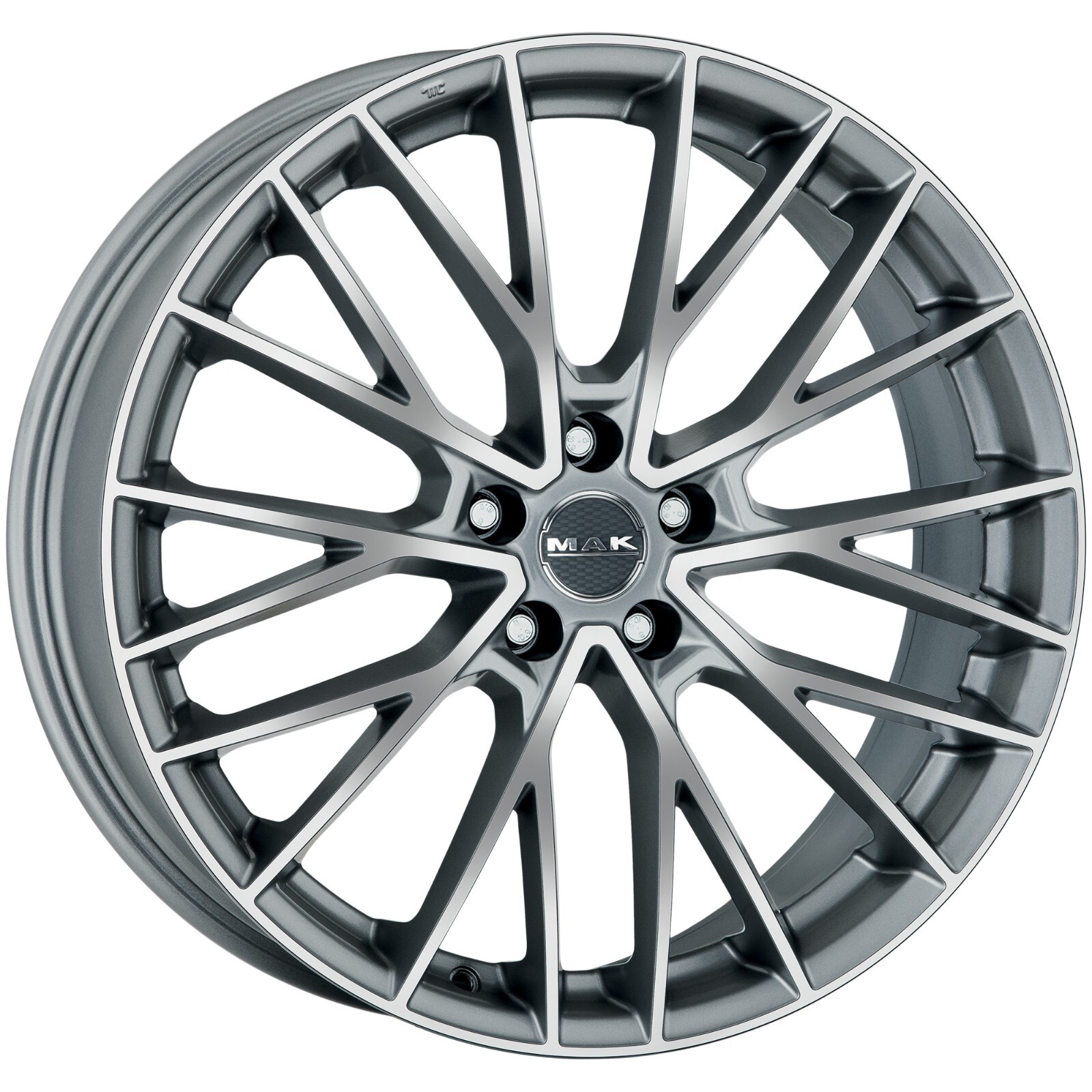 4 Cerchi MAK SPECIALE 8.5x19 5x114.3 ET44 67.1 GRAFITE DIAM KIA HYUNDAI MAZDA