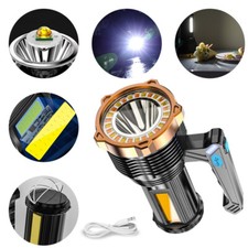 Super Bright LED Flashlight High Lumens Tactical Flash Light Rechargeable Torch