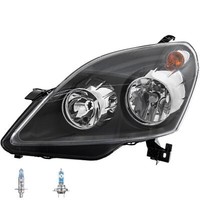 Scheinwerfer Links Schwarz H1/H7 FüR Opel Zafira B A05 Inkl. Osram Lampen