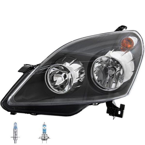 Scheinwerfer Links Schwarz H1/H7 FüR Opel Zafira B A05 Inkl. Osram Lampen-image