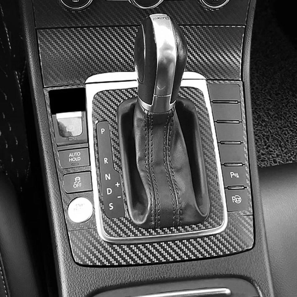 For Volkswagen CC 2012-2018 3D Carbon Fiber Pattern Interior DIY Trim Decals - Изображение 3 из 4