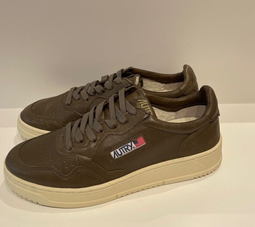 Sneakers Autry Medalist Low pelle morbida di capra Verde