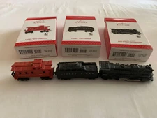 Hallmark Keepsake Lionel Train Ornaments 2013 Locomotive,Tender,Caboose-Lot of-3