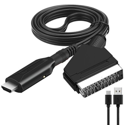 Scart to HDMI converter cable video audio adapter converter for HD TV DVD