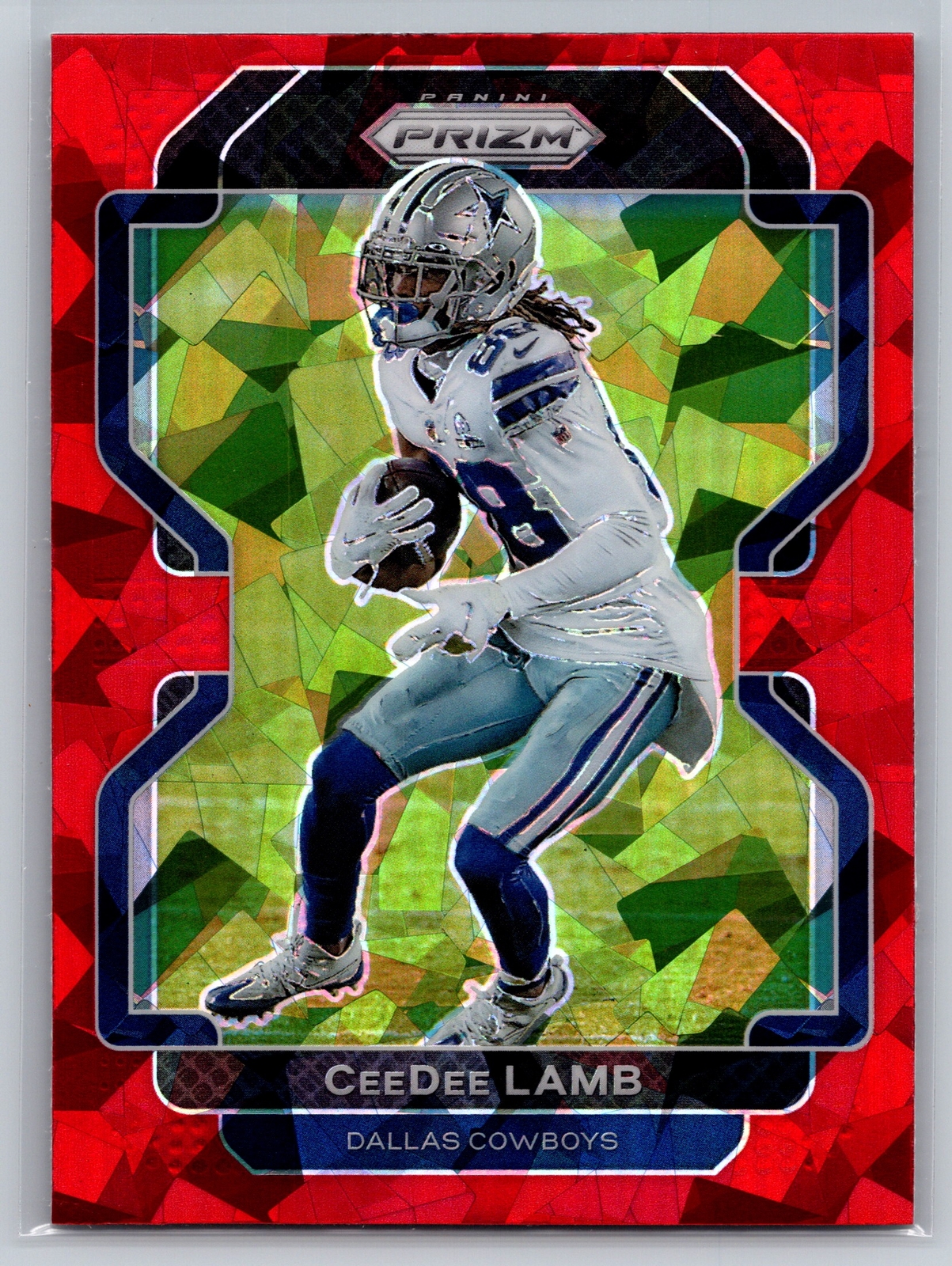2021 Panini Prizm #239 CeeDee Lamb Red Ice