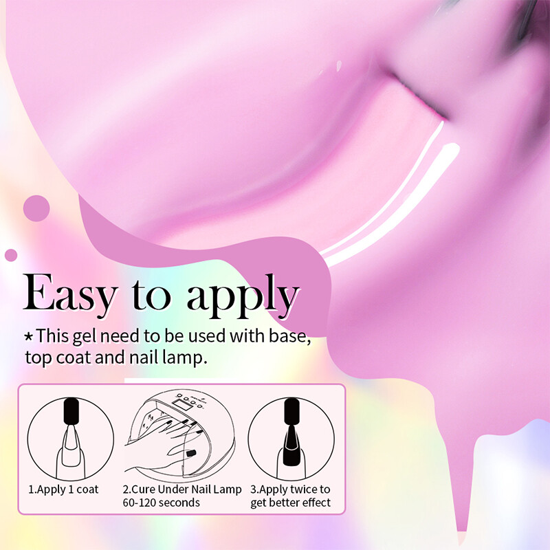 BORN PRETTY Jelly Nude Gel Nagellack 10ml Translucent Soak Off UV Nagellacke - Bild 14 von 157