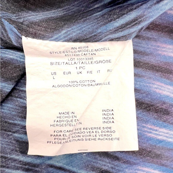 Miraclesuit Blue Patterned Marrakech Caftan Beach… - image 5