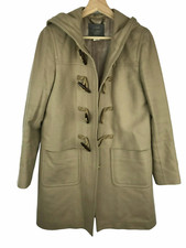 J. Crew Wool Pea Coat. Long Hooded Trench Coat. Camel Tan Women's 4 Small