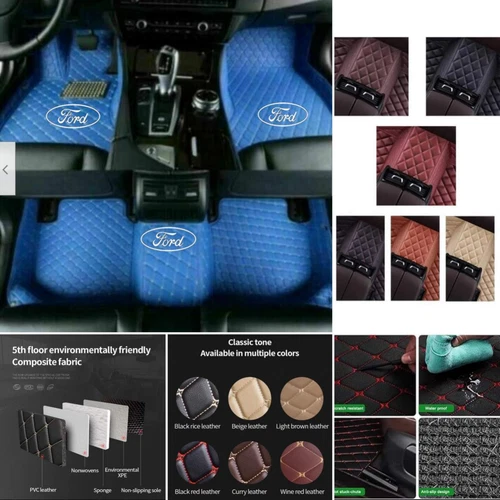 For Ford F150 Full Cab 2004-2020 Custom Car Floor Mats Auto Carpets Waterproof - Imagen 22 de 36