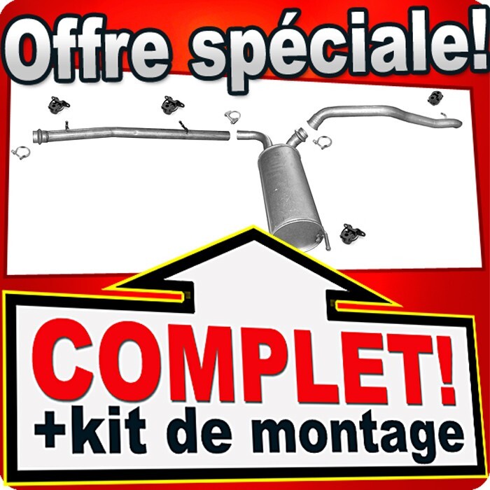 Ligne D'échappement Pour FIAT SCUDO II 2.0 Multijet 128/163PS LWB - Avec DPF, Acier Aluminié, Neuf