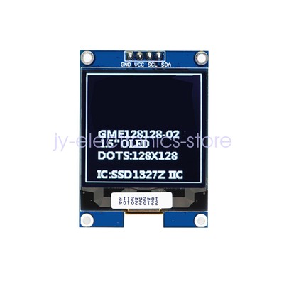 2PCS 1.5 Inch 128*128 OLED Shield Screen Display Module for Arduino Raspberry Pi