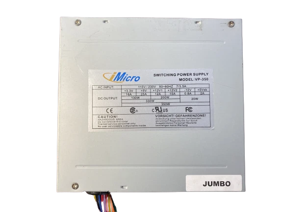 iMicro VP-350 OEM Factory Original Power Supply Input 115V- 230V Output 350W MAX - Image 2 of 4